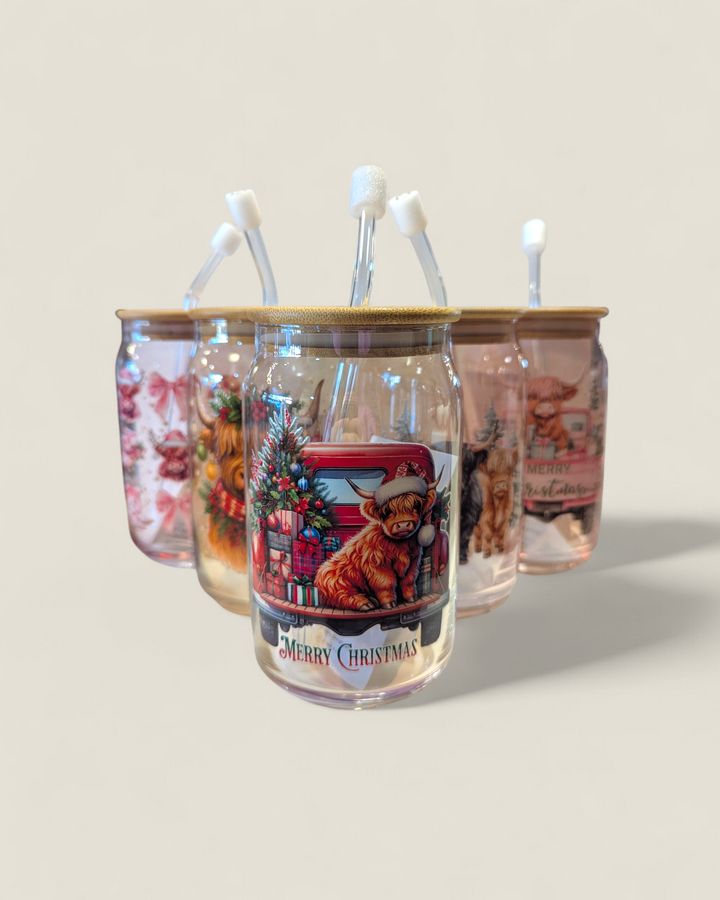 June & Co. Designs, Holiday Glass Drinkware