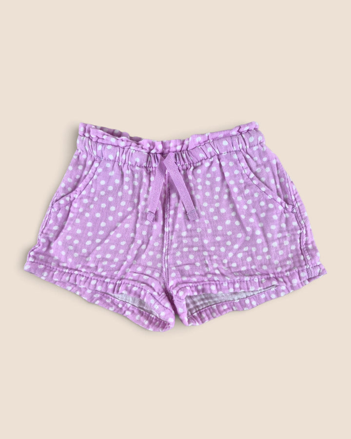 Pre-Loved Cat & Jack Purple Polkadot Shorts Girls 18M | Betty’s Marketplace