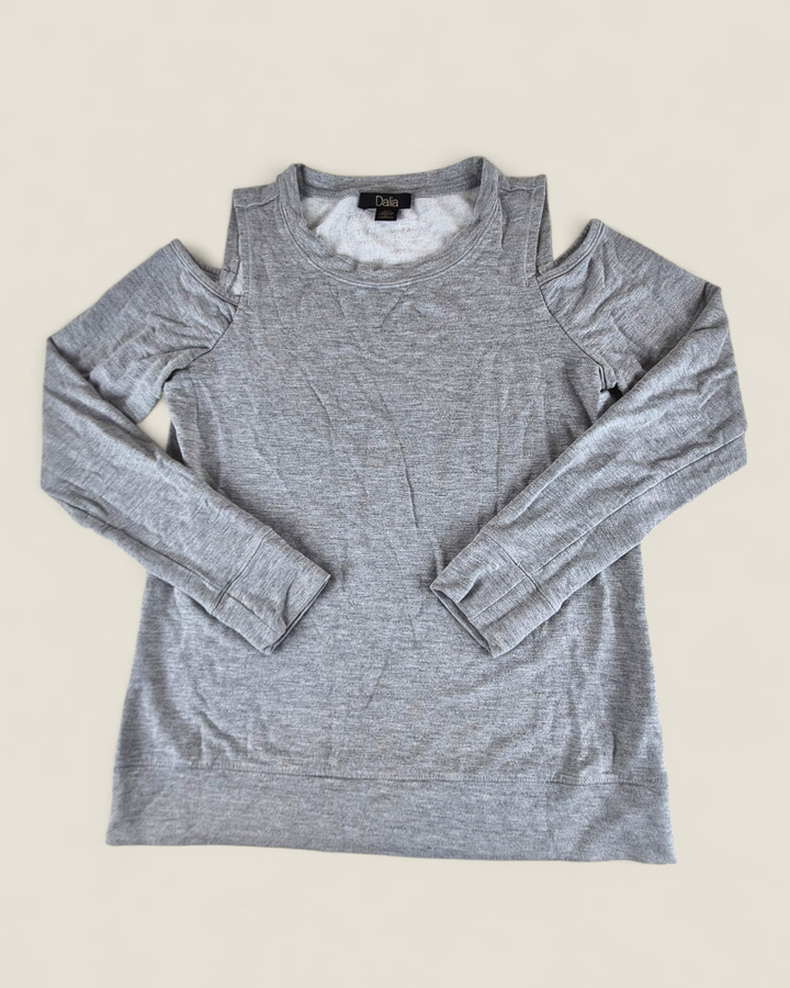Pre-Loved Dalia Grey Shoulderless Top Ladies Small | Betty’s Marketplace