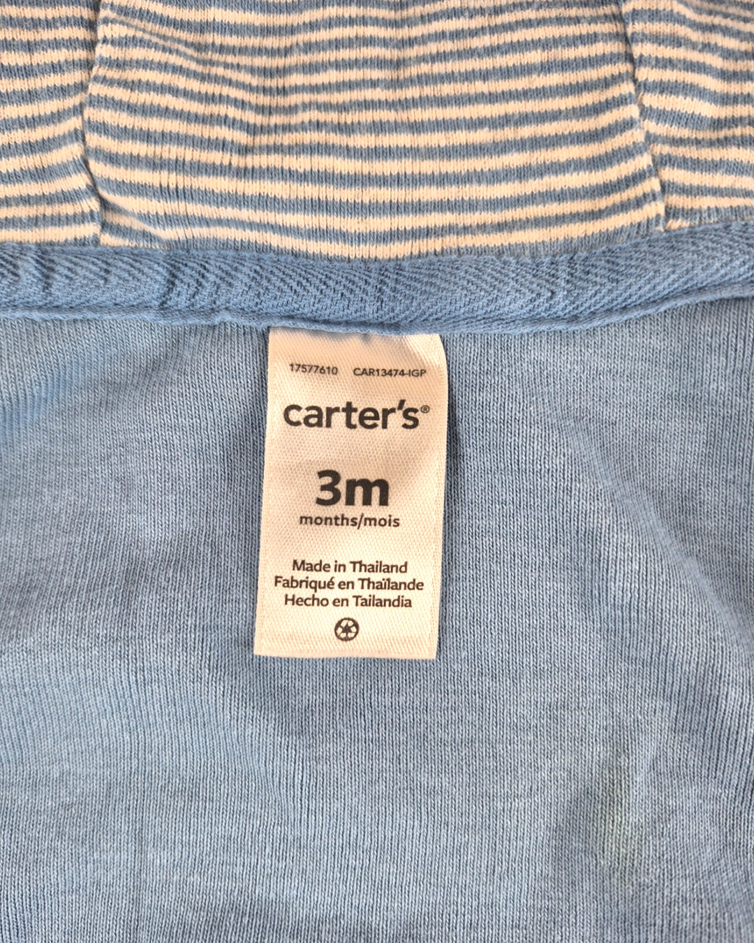 Pre-Loved Carter's Blue Hoodie Boys 3M | Betty’s Marketplace
