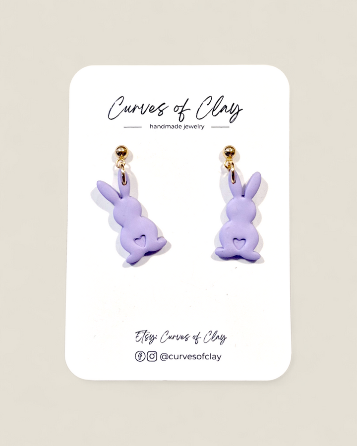 Curves of Clay, Easter Earrings