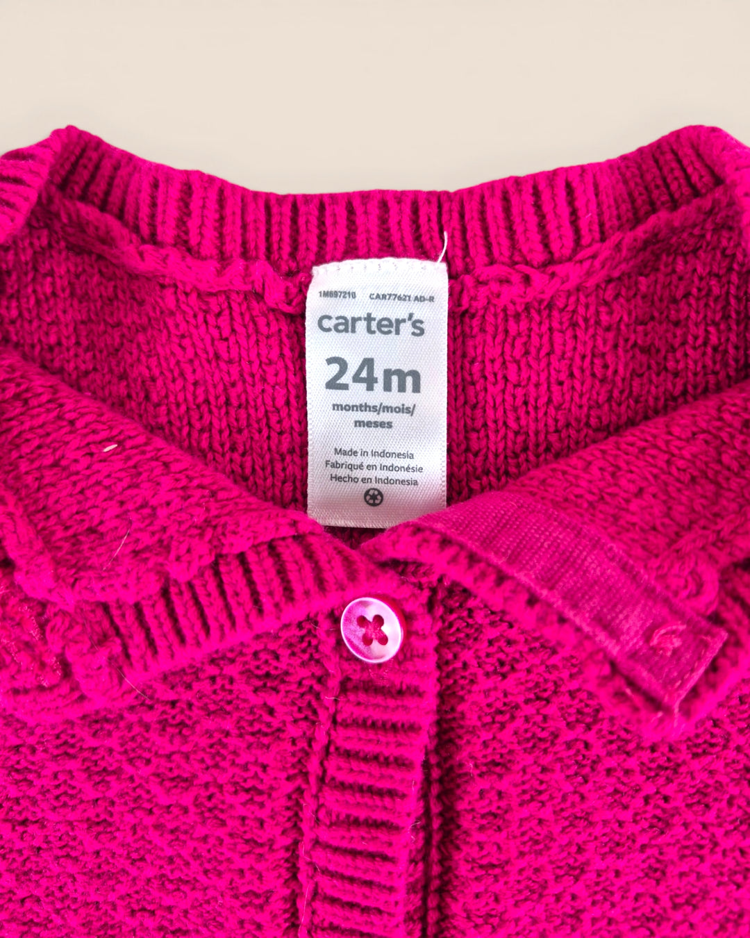 Pre-Loved Carter's Pink Cardigan Sweater Girls 2Y | Betty’s Marketplace