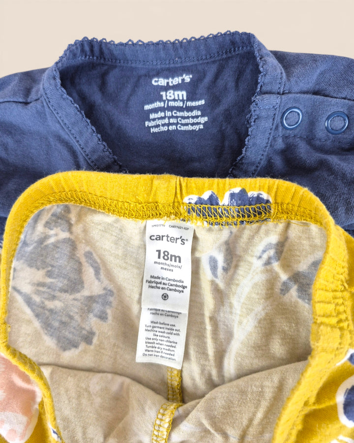 Pre-Loved Carter's Blue & Yellow Outfit Girls 18M | Betty’s Marketplace