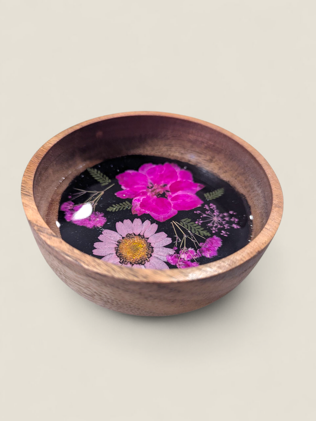 Kristi Scott Art, Pressed Flower Ring Bowls & Dishes