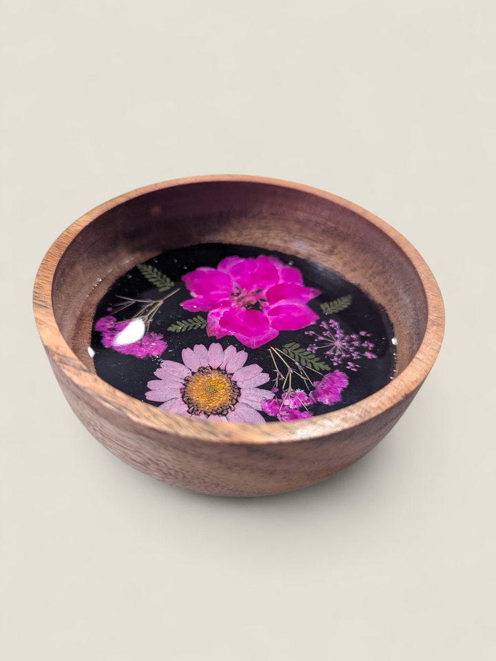 Kristi Scott Art, Pressed Flower Ring Bowls & Dishes