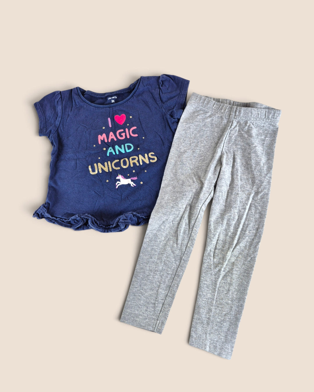 Pre-Loved Carter's Unicorn Outfit Girls 2Y | Betty’s Marketplace