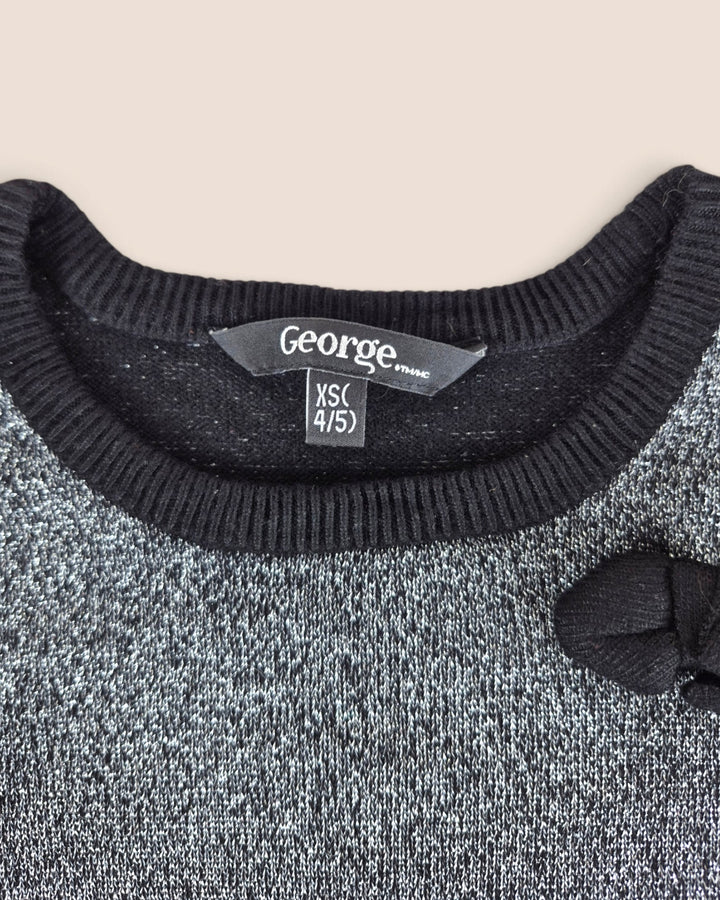 Pre-Loved George Black & Silver Dress Girls 4-5Y | Betty’s Marketplace