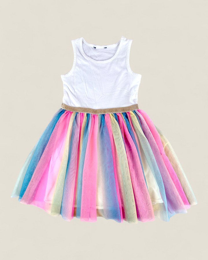 Pre-Loved George Rainbow Tulle Dress Girls 7-8Y | Betty’s Marketplace