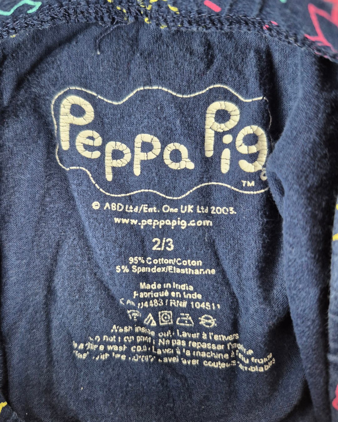 Pre-Loved Peppa Pig Navy Leggings Girls 2-3Y | Betty’s Marketplace