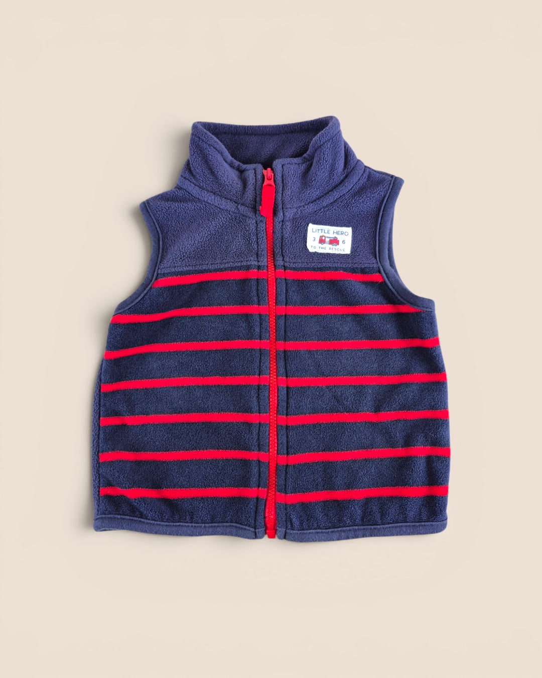 Pre-Loved Carter's Little Hero Fleece Vest 6M | Betty’s Marketplace
