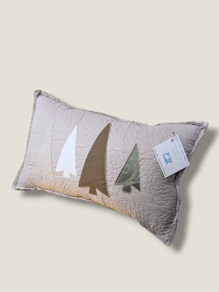 Stitch, Loop, Create, Repeat, Upcycled and Quilted Pillow Collection