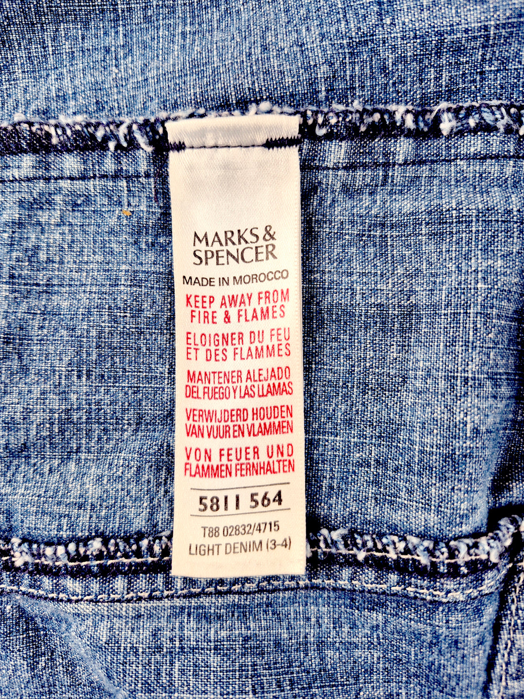 Pre-Loved Mark & Spencer Denim Jacket Girls 3-4Y | Betty’s Marketplace