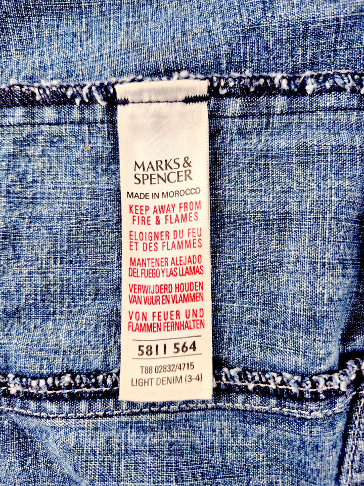 Pre-Loved Mark & Spencer Denim Jacket Girls 3-4Y | Betty’s Marketplace