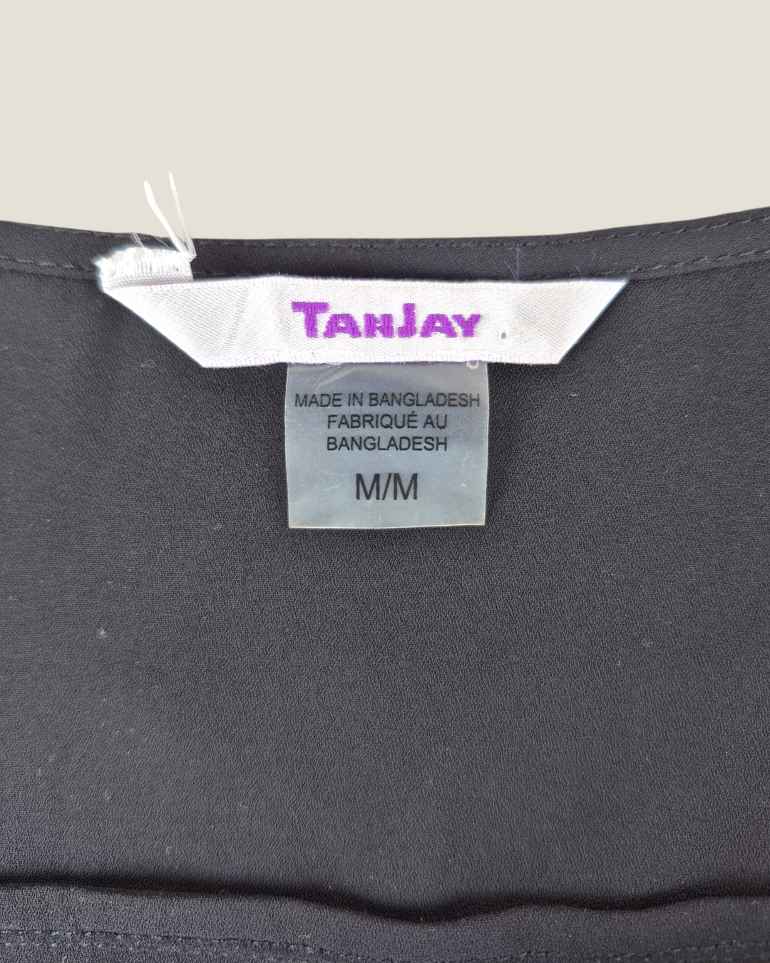 Pre-Loved TanJay Sheer Black Cardigan Vest Ladies Medium | Betty’s Marketplace