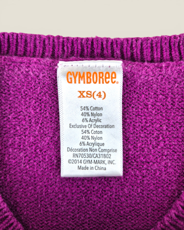 Pre-Loved Gymboree Purple Fox Sweater Girls 4Y | Betty’s Marketplace
