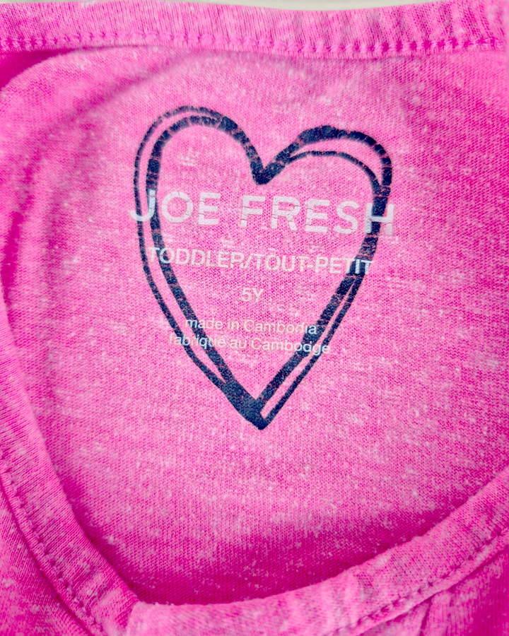 Pre-Loved Joe Fresh Pink Top Girls 5Y | Betty’s Marketplace