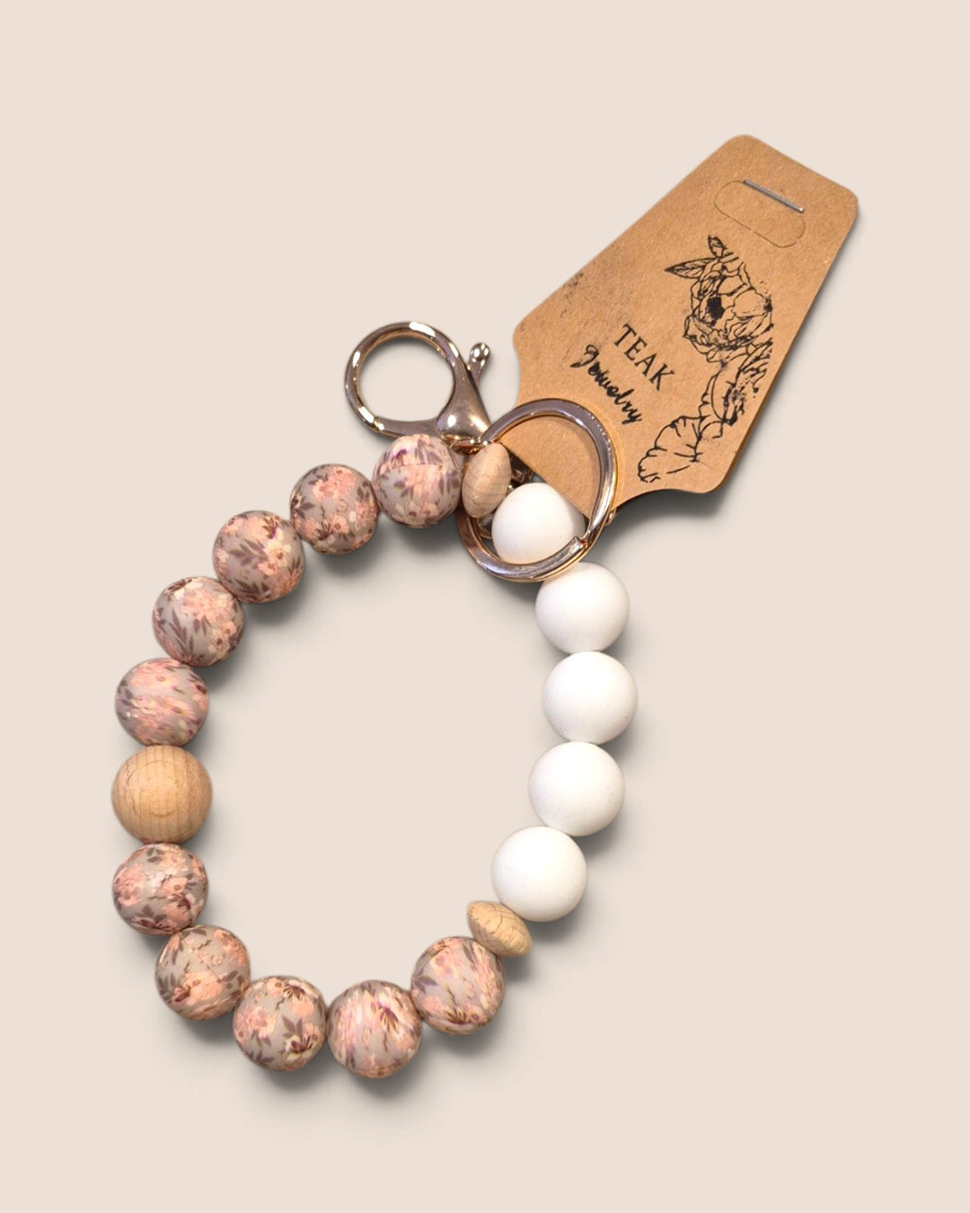 Teak Jewelry, Silicone Bead Wristlets