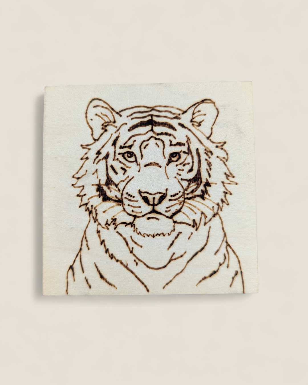 Marked In Wood, Wood Burnt Cork Backed Coasters