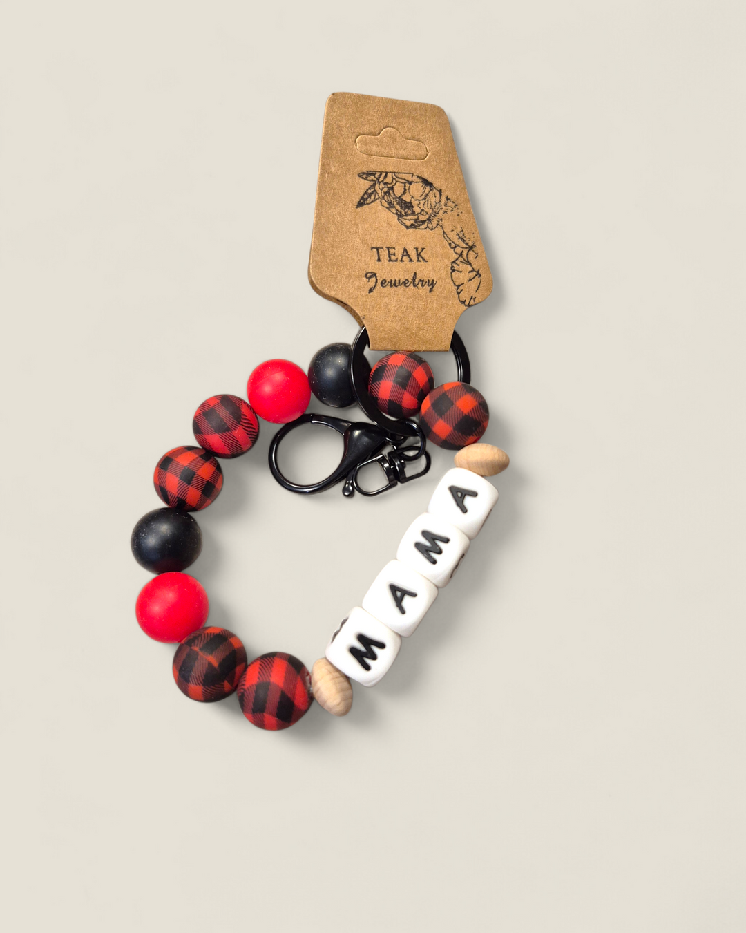 Teak Jewelry, Silicone Beaded Wristlets