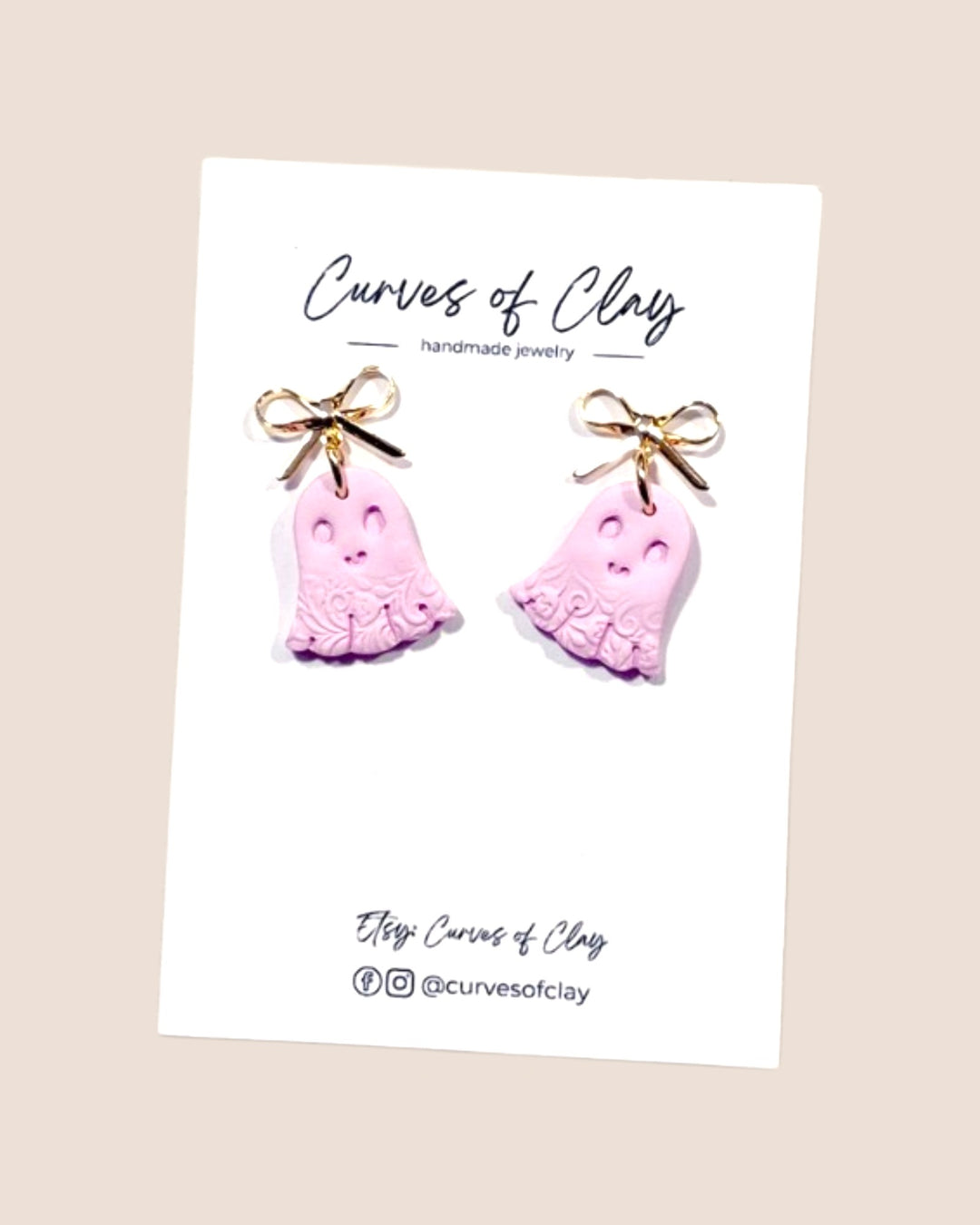 Curves of Clay, Autumn and Halloween Dangle Earrings