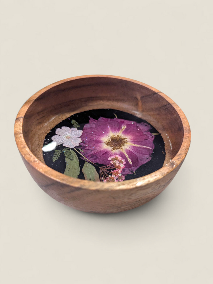 Kristi Scott Art, Pressed Flower Ring Bowls & Dishes