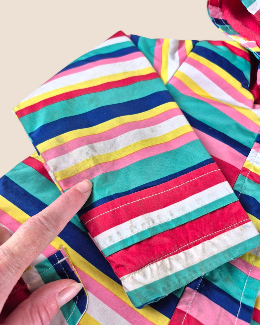 Pre-Loved Oshkosh Striped Spring/Fall Jacket Girls 3Y Play Condition | Betty’s Marketplace