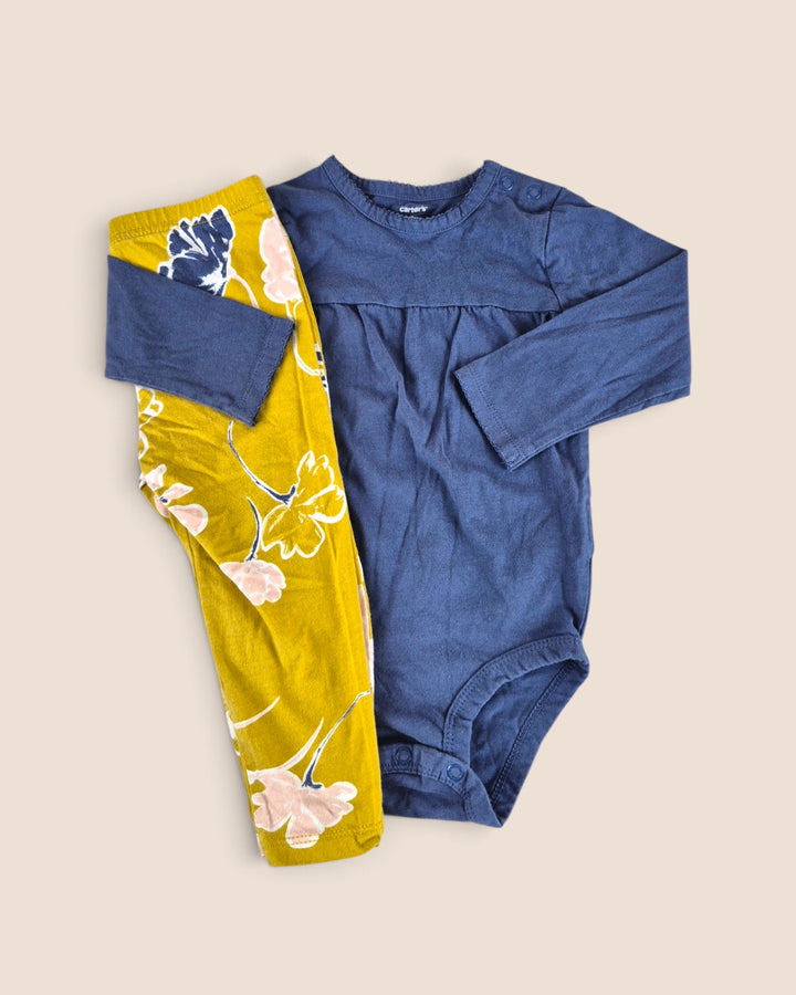 Pre-Loved Carter's Blue & Yellow Outfit Girls 18M | Betty’s Marketplace
