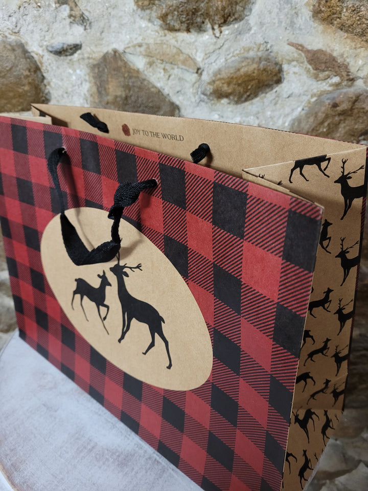 Plaid Holiday Gift Bags