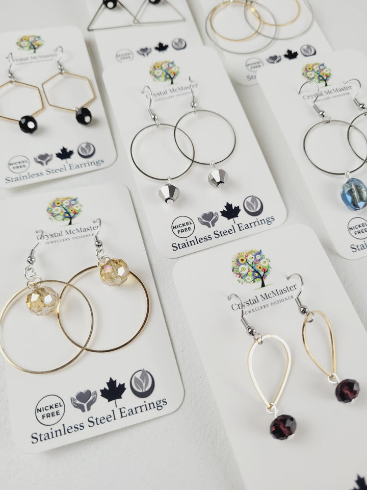 Crystal McMaster Jewellery, Glam Dangle Earrings
