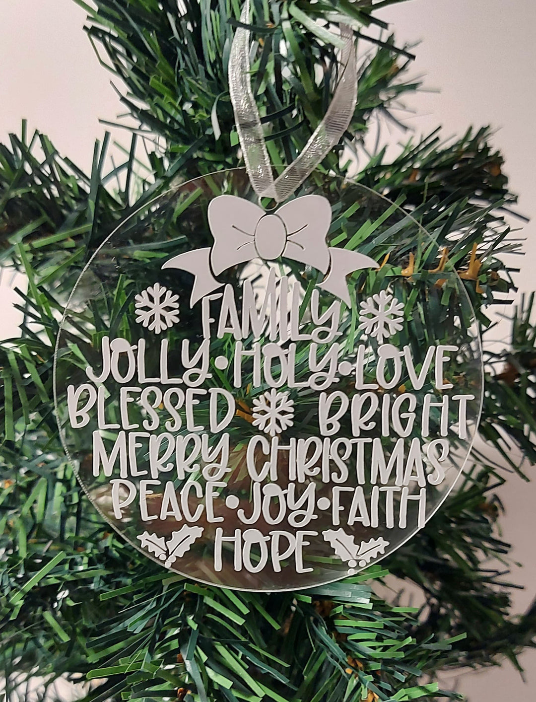 Liz's Custom Creations, Acrylic & Wood Christmas Ornaments