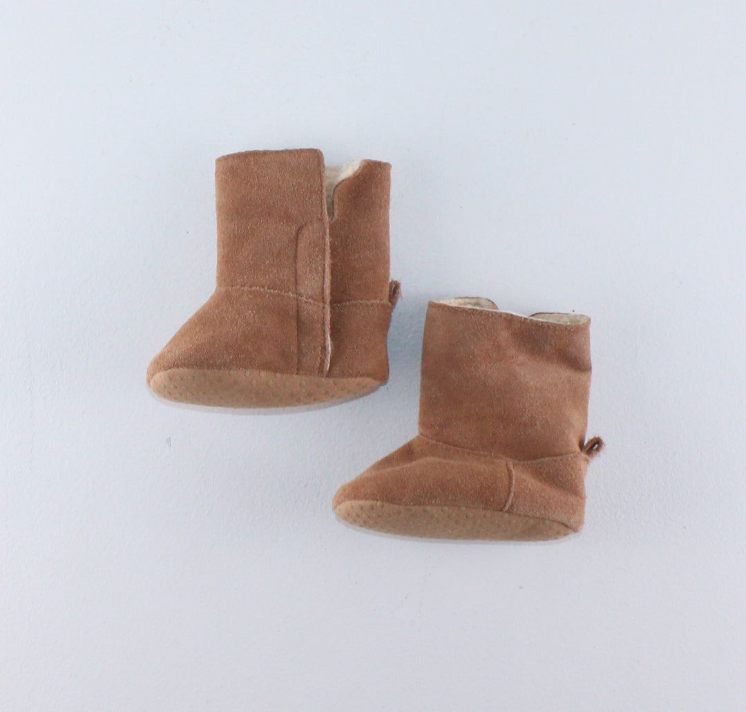 JOE FRESH SOFT SOLE TAN BOOTS SIZE SMALL (APPROX 3 TODDLER) EUC
