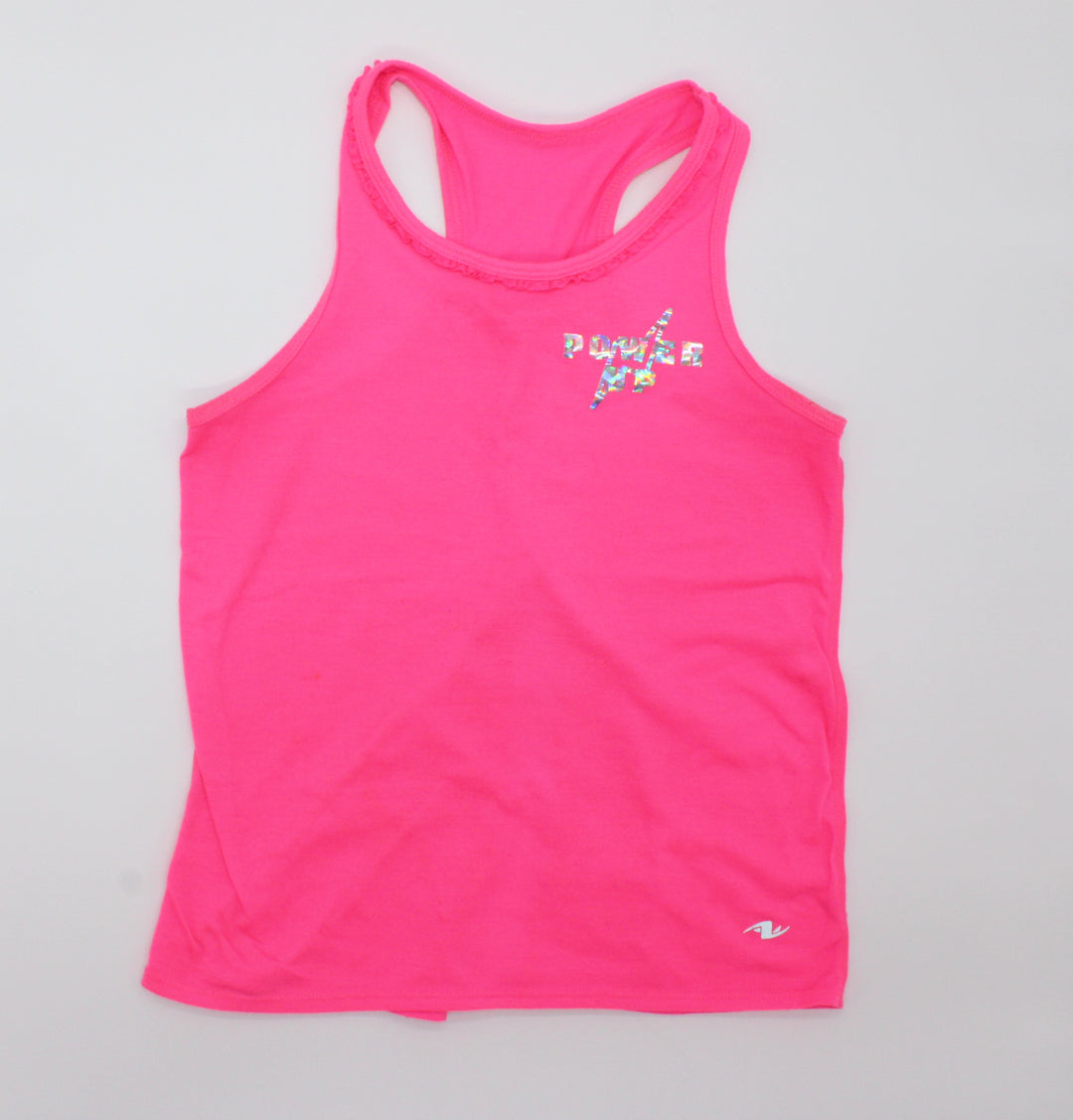 Athletic Works Pink Power Up Tank Top with Open Back 10-12Y EUC