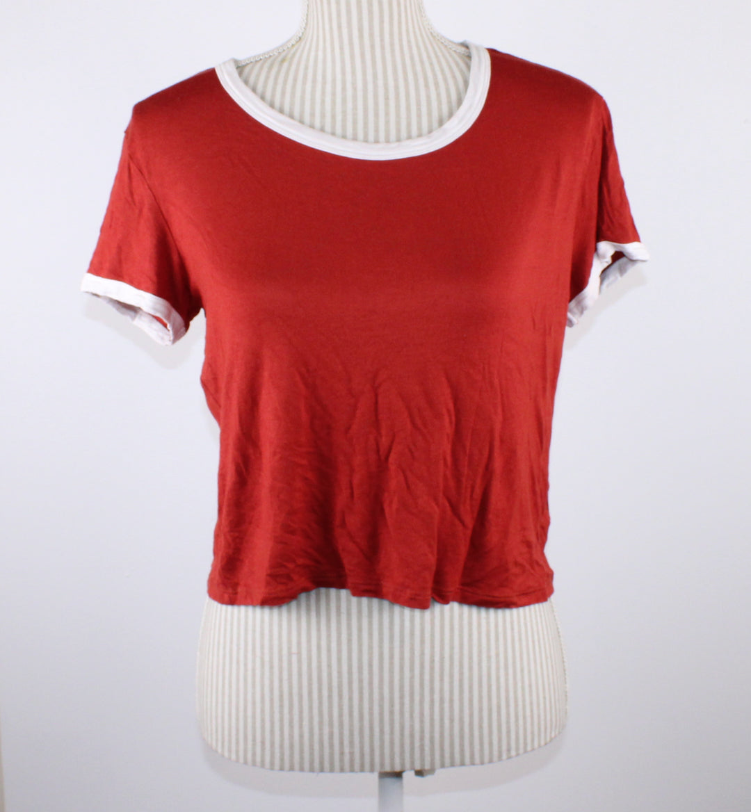 SWS STRETCH SOFT TEE CROPPED LADIES LARGE EUC