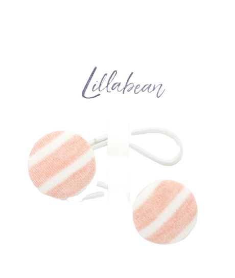 Lillabean, 2 Pack Button Hair Ties