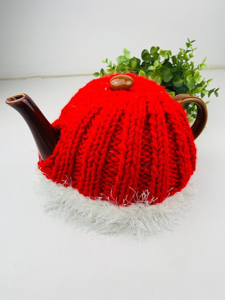 D&D Crafts, Vintage Tea Pot with Handmade Character Cozy